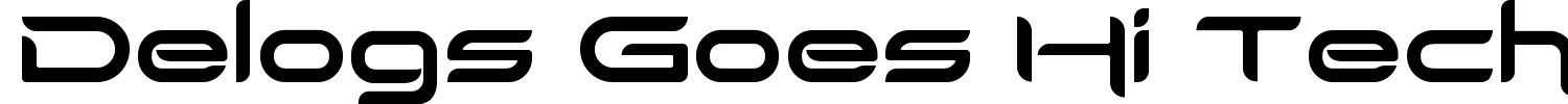 Delogs Goes Hi Tech Font preview