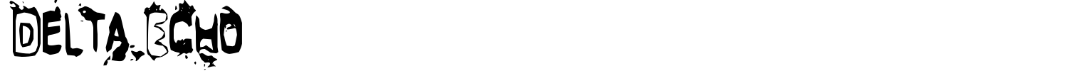 Delta Echo Font preview