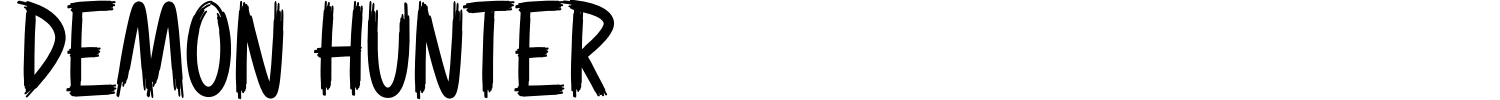 Demon Hunter Font preview