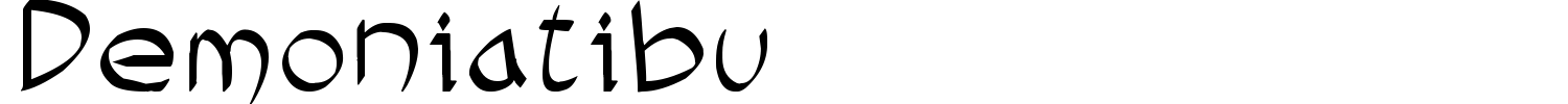 Demoniatibu Font preview