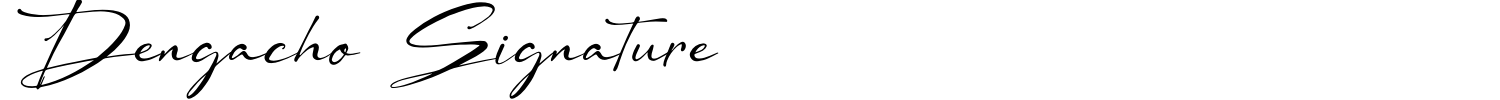 Dengacho Signature Font preview