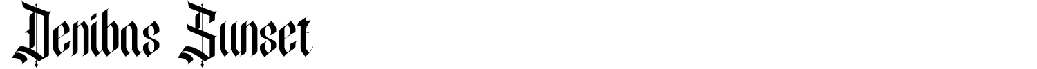 Denibas Sunset Font preview