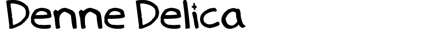 Denne Delica Font preview