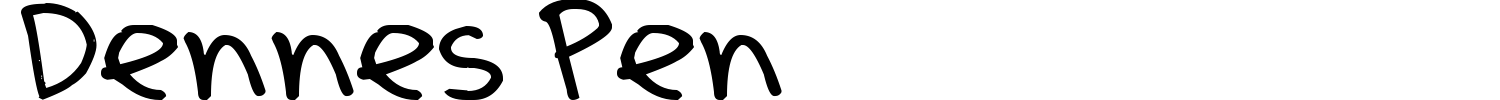 Dennes Pen Font preview