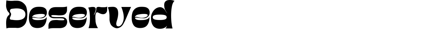 Deserved Font preview