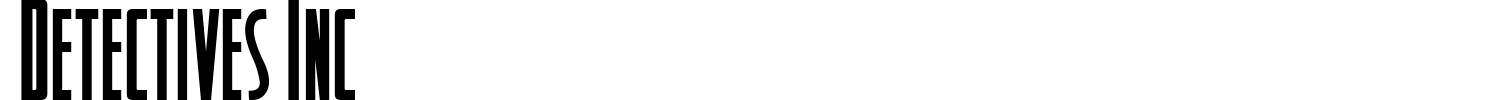 Detectives Inc Font preview