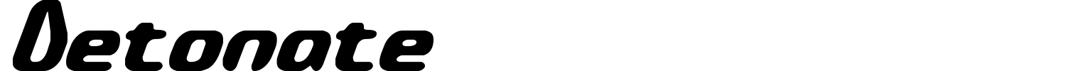Detonate Font preview
