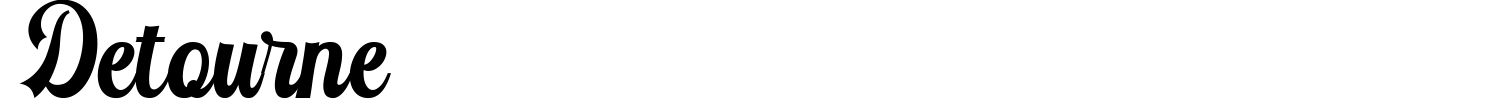 Detourne Font preview