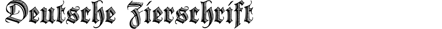 Deutsche Zierschrift Font preview