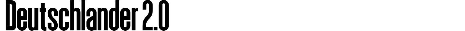 Deutschlander 2.0 Font preview