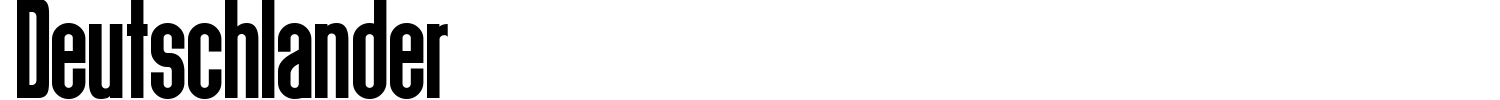 Deutschlander Font preview