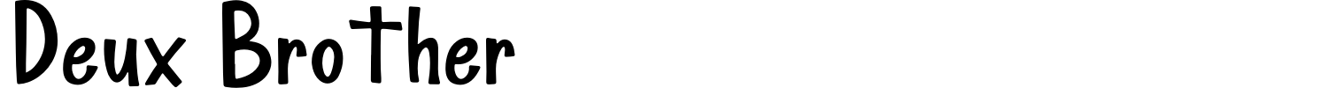 Deux Brother Font preview