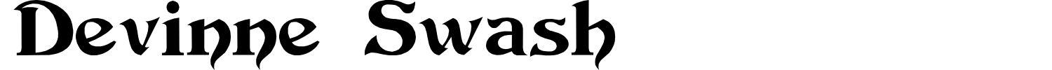 Devinne Swash Font preview
