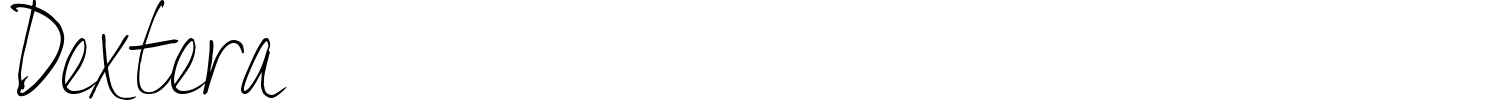 Dextera Font preview