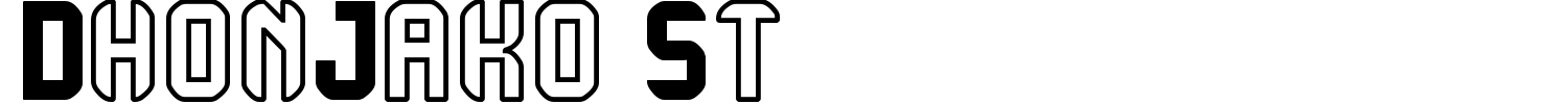 DhonJako St Font preview