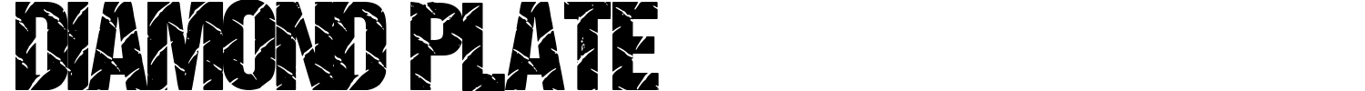Diamond Plate Font preview