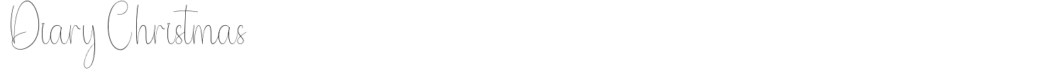 Diary Christmas Font preview