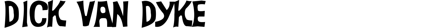 Dick Van Dyke Font preview
