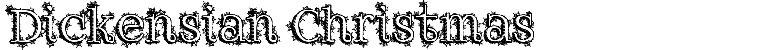 Dickensian Christmas Font preview