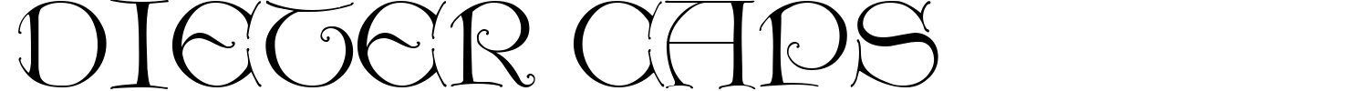 Dieter Caps Font preview