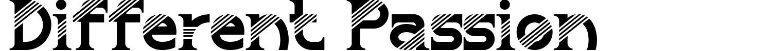 Different Passion Font preview