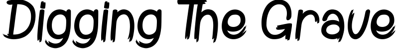 Digging The Grave Font preview