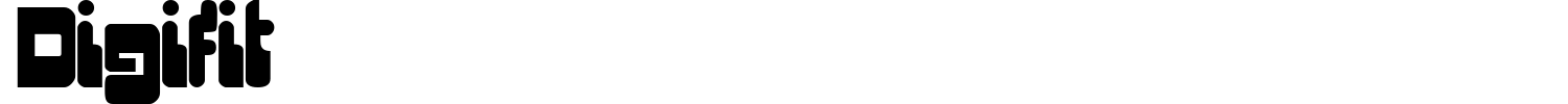 Digifit Font preview