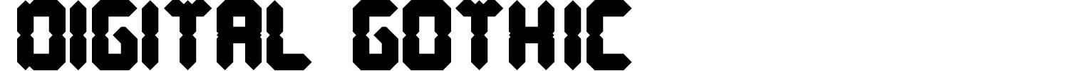 Digital Gothic Font preview