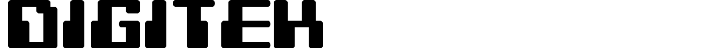 Digitek Font preview