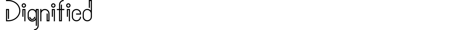 Dignified Font preview
