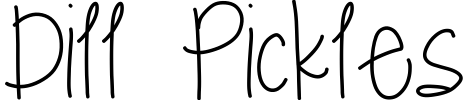 Dill Pickles Font preview