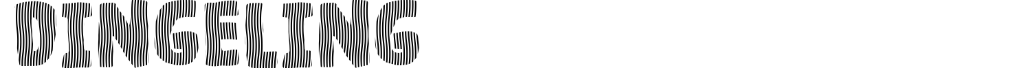 Dingeling Font preview