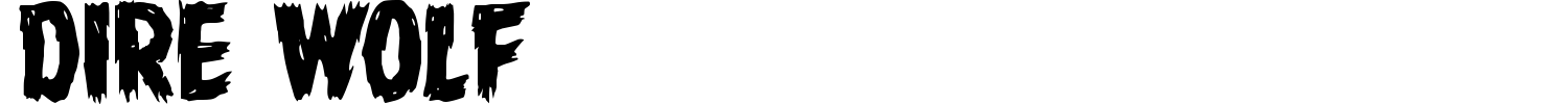 Dire Wolf Font preview