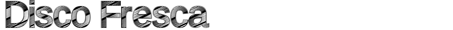 Disco Fresca Font preview
