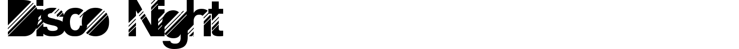 Disco Night Font preview