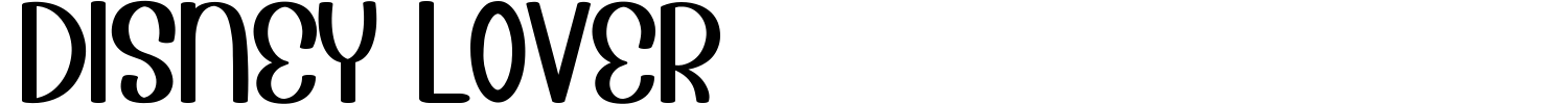 Disney Lover Font preview