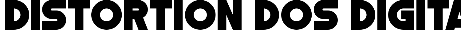 Distortion Dos Digital Font preview