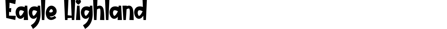 Eagle Highland Font preview