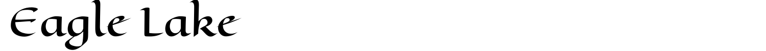 Eagle Lake Font preview