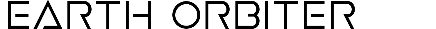 Earth Orbiter Font preview
