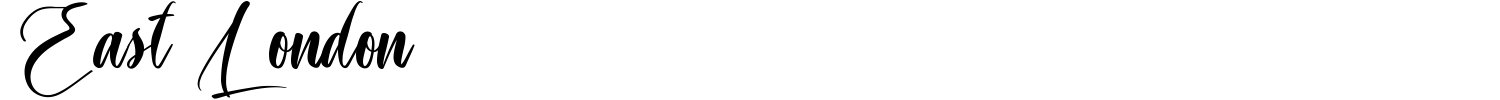 East London Font preview