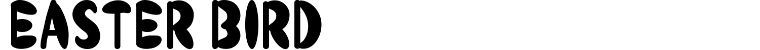 Easter Bird Font preview