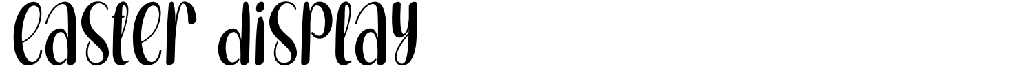 Easter Display Font preview