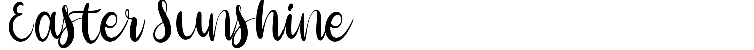 Easter Sunshine Font preview
