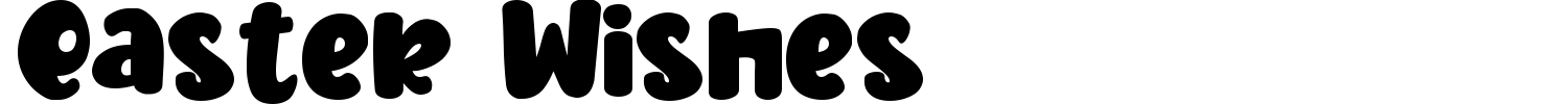 Easter Wishes Font preview