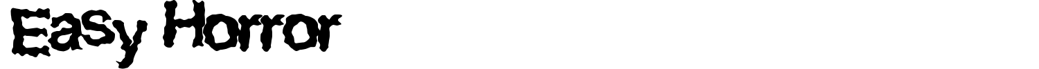 Easy Horror Font preview