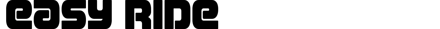 Easy Ride Font preview