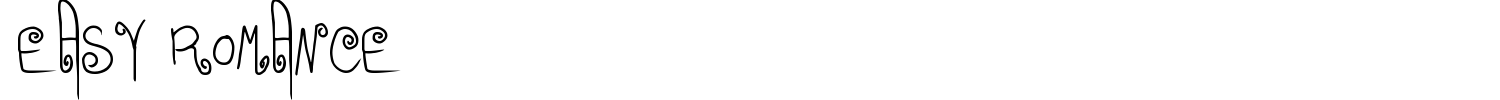 Easy Romance Font preview