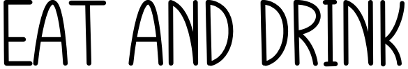 Eat And Drink Font preview