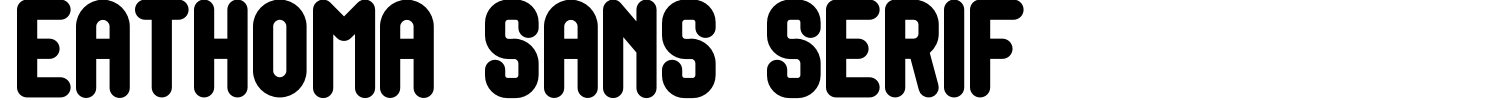 Eathoma Sans Serif Font preview